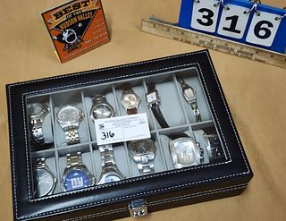 BX 12 DESIGNER WATCHES FOSSIL, MICHAEL KORS, GUESS,K TECHNO MASTER, KENNETH COLE ETC.