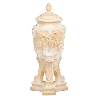 NEOCLASSICAL STYLE ALABASTER LAMP