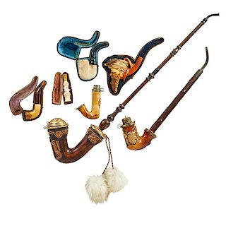 GROUPING OF MEERSCHAUM PIPES
