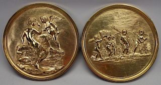 Bertel Thorvaldsen (1770 - 1844) Bronze Plaques