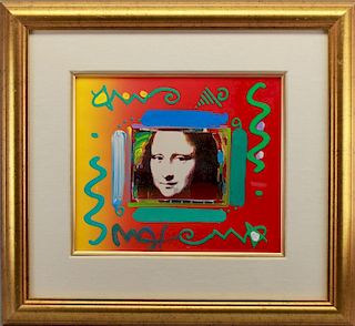 Peter Max (born 1937) "Mona Lisa Collage"