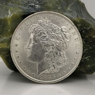 1886 US Morgan Silver Dollar BU