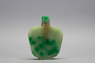 Chinese Carved Snuff Bottle w/ Stopper