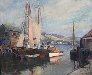 Emile Gruppe  (1896 - 1978) "Gloucester Harbor"