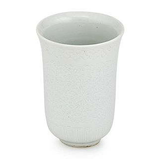 CHINESE WHITE GLAZE PORCELAIN CUP
