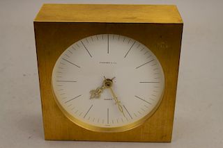 Brass Tiffany & Co. Quartz Clock