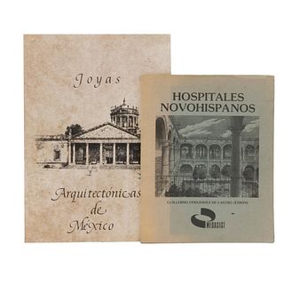 Fernández de Castro Jenkins, Guillermo. Hospitales Novohispanos.  México: 1989. Edición de 400 ejemplares firmados. Piezas: 2.