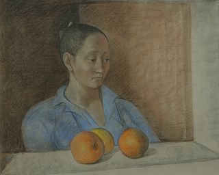 Francisco Zuniga- Mujer con Naranjas