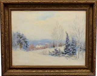 19th C. New England Winter Landscape
