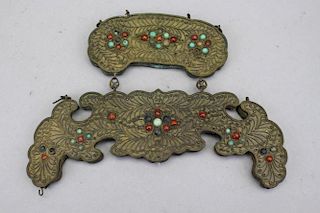 Antique Nepalese Beaded Wall Ornament