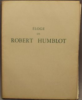 Book of Robert Humblot (1907 - 1962) Lithographs