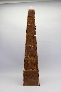Antique Obelisk Alphabet Blocks Set