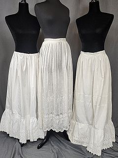 3 Vintage White Skirts or Petticoats 