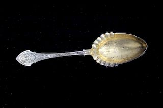 Sterling Silver/Gilt Serving Spoon