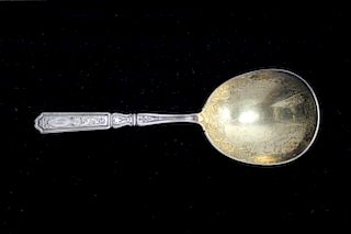 Sterling Silver/Gilt Serving Spoon