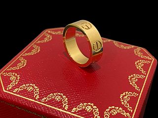 CARTIER LOVE RING 18K YELLOW GOLD RING  Size 10