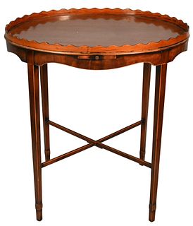 Oval Mahogany Tea Table