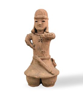 Japanese Haniwa Pottery Warrior Figure,5/6th C.