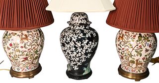 Three Piece Lot of Table Lamps