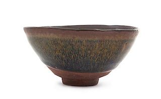 A Jianyao Hare's Fur Stoneware Tea Bowl Diameter 3 inches.