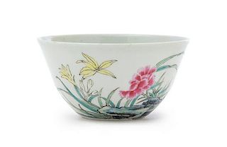 A Famille Rose Porcelain Wine Cup Diameter 2 3/4 inches.