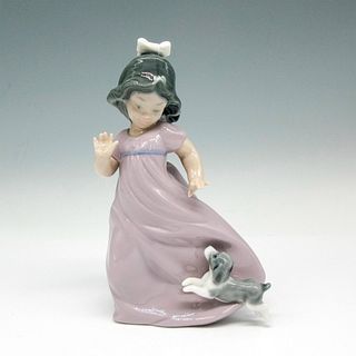 Girl with Puppy - Nao by Lladro Porcelain Figurine
