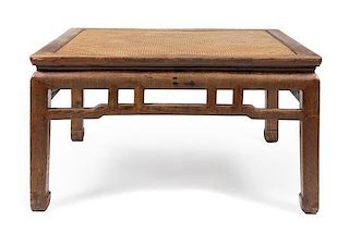 A Chinese Jumu Kang Table Height 19 x width 35 x depth 29 1/2 inches.