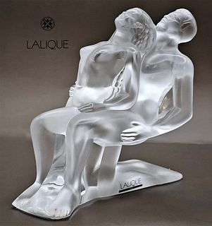 Danseurs Enlaces By Lalique Frosted Figural Crystal 