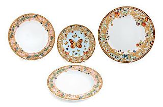 A Rosenthal Dinner Service for Six Diameter of dinner plate 10 1/2 inches.