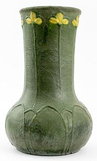 Grueby Pottery Matte Green Vase, ca. 1905