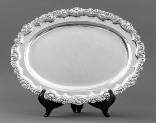 George III Sterling Silver Meat Tray, 1819