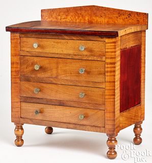 Miniature chest of drawers, 19th c.