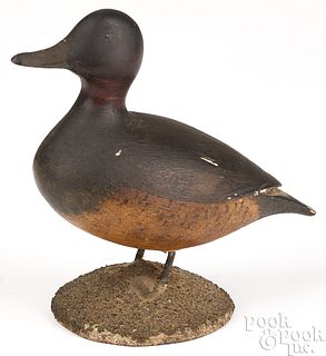 Elmer Crowell miniature redhead duck decoy