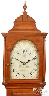 Massachusetts pine dwarf clock, early 19th c.
