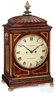 English mahogany bracket clock, early 19th c.