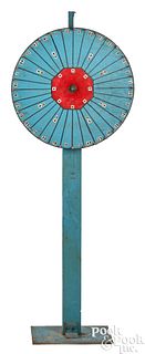 Painted gaming wheel, early/mid 20th c.