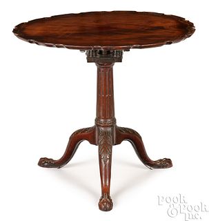 Chippendale mahogany pie crust tea table, ca. 1760