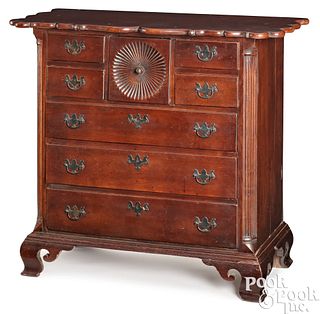 Chippendale cherry chest of drawers, ca. 1770