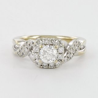 Vera Wang 14K White Gold and Diamonds Ring