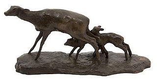 Ary Jean Leon Bitter, (1883-1973), Three Deer