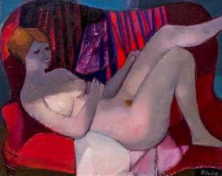 Camille Hilaire, (French, 1916-2004), Le Canape Rouge