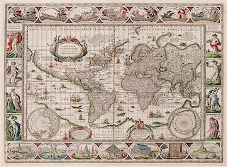 WILLEM, BLAEU Nova Totius Terrarum Orbis Geographica ac Hydrographica Tabula. Auct. Guiljelmo Blaeuw, Amsterdam, [circa 1640]