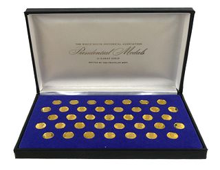 24k Gold Presidential Medal Set