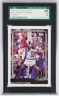 Topps SHAQUILLE O'NEAL RC, SGC Gem 10