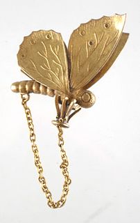 14k Gold Figural Posy Holder Pendant