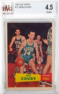 Topps BOB COUSY Rookie Card, BVG 4.5