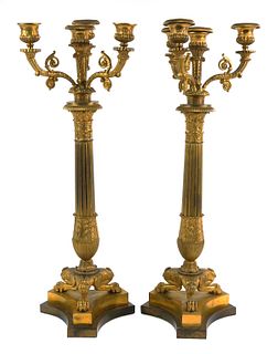 19th C THOMIRE Style French Bronze Candelabrum