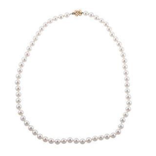 Tiffany &amp; Co 18k Gold Pearl Necklace 