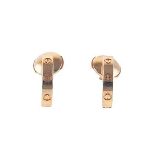 Cartier Love 18k Gold Half Hoop Earrings