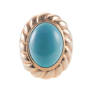 14k Gold Turquoise Ring